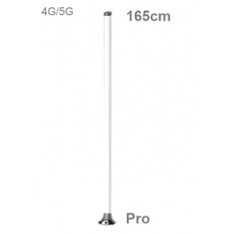 Antenne 4G Premium 165cm World longuest (plus longue du monde) 2x2 MiMo Pro 4G/5G, maison, marine ou véhicule sur perche