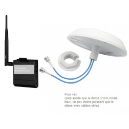 Antenne 4G Proboosteur Feature Pro Eco, antenne blanche ronde câble 30cm 80cm 130cm ou 230cm