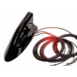 Antenne de voiture Shark 4G 5G requin noir , moyenne de gamme, 1M (circuit high)