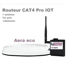 kit ProBOOSTEUR© 4G extérieur ROUTEUR PRO ECO 4g CAT 4 + antenne rabaissée 1er prix aera eco plate