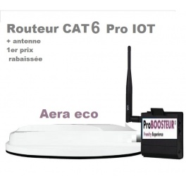 kit ProBOOSTEUR© 4G extérieur ROUTEUR PRO ECO 4g CAT 6 + antenne rabaissée 1er prix aera eco plate