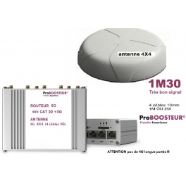 kit ProBOOSTEUR©  3G/4G/4G+/4G++/ + 5G  Europe  1 SIM CAT 20 Wifi antenne et câbles