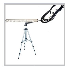 Antenne TUBE  Yagi  BAZOOKA 17/18dbi + Trepied ALU Pro 