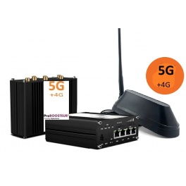 kit Proboosteur 5g routeur PRO Durable CAT-5G  2 SIM fabriqué en Europe et antenne platinium DaB PRO dès 1 M noir