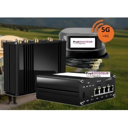 kit Antenne v&eacute;hicule van Ccar 5G evo  CAT-5G  2 SIM fabriqu&eacute; en Europe et antenne requin noire rabaiss&eacute;e technologie 5g (premium