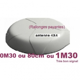 suppl&eacute;ment (rempla&ccedil;ement antenne vendue dans le kit d'origine) verrs aerian pro blanche 4X4 30/35cm (rallonges gratuites*) )
