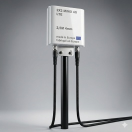 Kit antenne 4G/5G compatible Box Bouygues, SFR et Orange, made in poland (pas chine), c&acirc;bles sur mesure