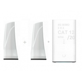 Proboosteur Routeur WIFI Van  Routeur Wifi portable 4 G CAT12/20 + 2 X Antenne Externe PRO requins Aimant&eacute;es 1M ou 2M ou 3M