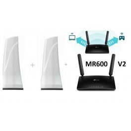 Proboosteur Routeur WIFI Van 4G portable 4 G CAT6 tp-link + 2 X Antenne Externe PRO requins Aimant&eacute;es 1M ou 2M ou 3M