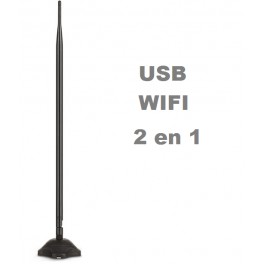 Antenne Wifi Longue portée 2en1 11dbi max
