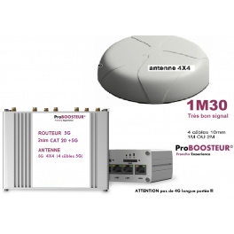 kit ProBOOSTEUR©  3G/4G/4G+/4G++/ + 5G  Europe  2 SIM CAT 20 Wifi antenne et câbles