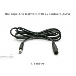 Rallonge 1,3m Pour chargeurs Routeurs Alfa Network R36, ACR-12, AC1200R, aip-w525hu...
